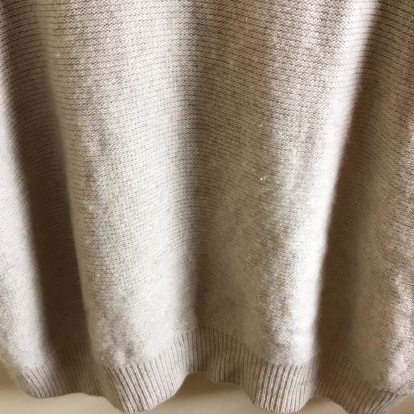 Kinross Shawl Neck Oatmeal Cashmere Sweater - Picture 3 of 8